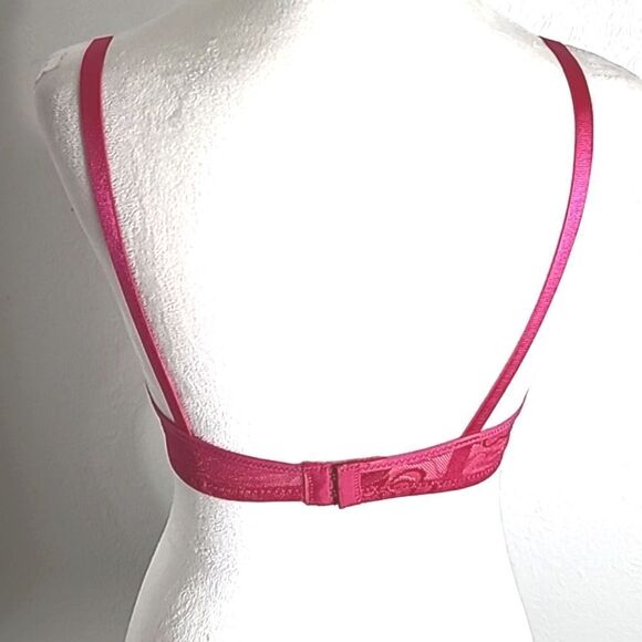 Lukasi Lace Demi Bra, Lightly Padded, Full Coverage, Rose, Size 36C, NWT - Picture 5 of 10